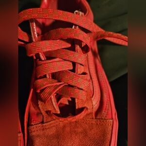 Red Vans US Men 7.5/Women 9.0